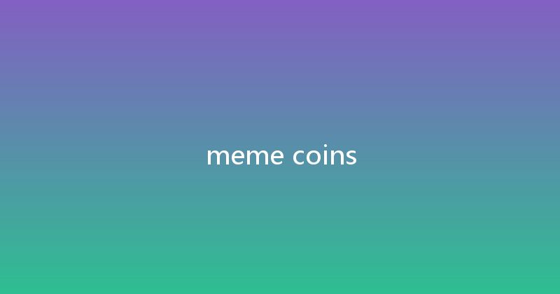 meme coins 